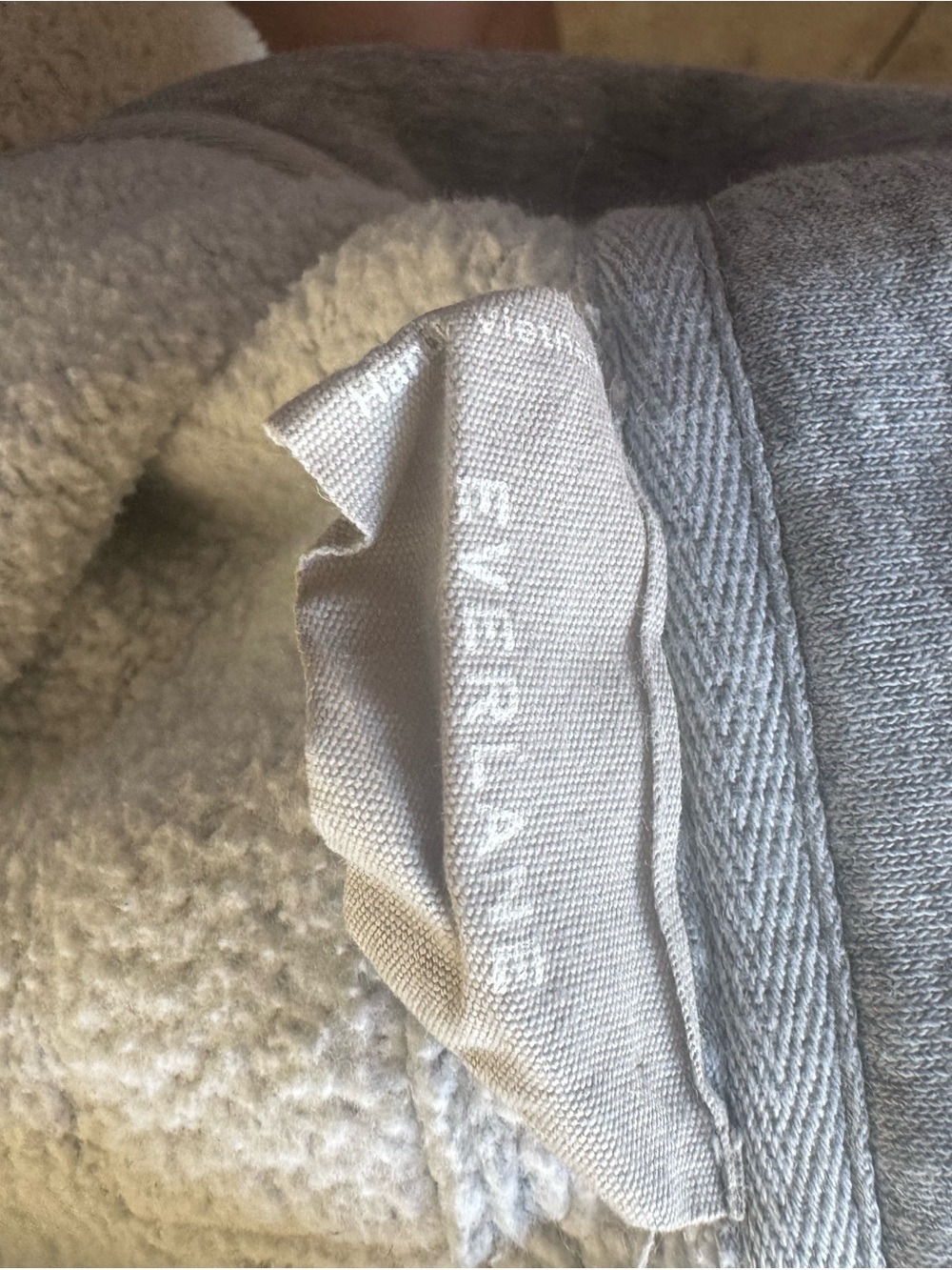 Everlane Light Grey Half-Zip Pullover Sweatshirt - Picture 9 of 9